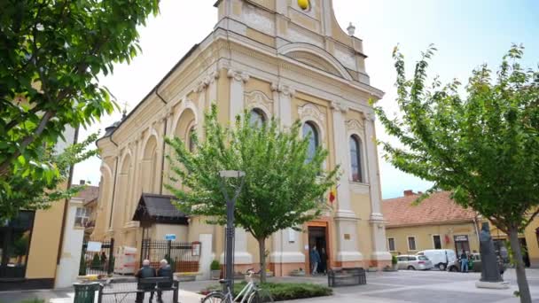 Oradea Roumanie Mai 2023 Vue Église Lune Située Sur Place — Video