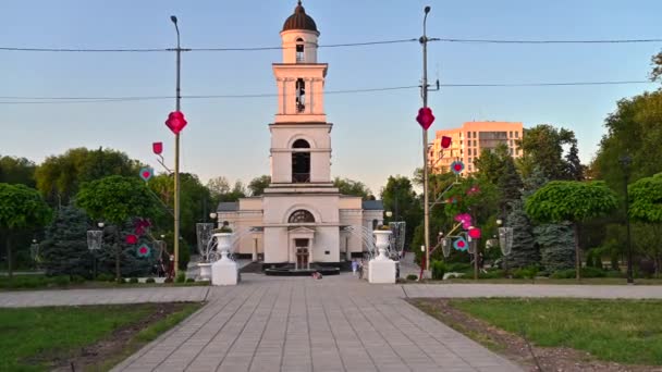 Catedral Central Chisinau Moldavia — Vídeos de Stock