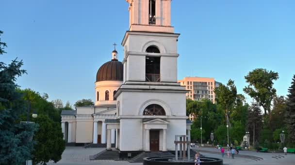Catedral Central Chisinau Moldavia — Vídeos de Stock