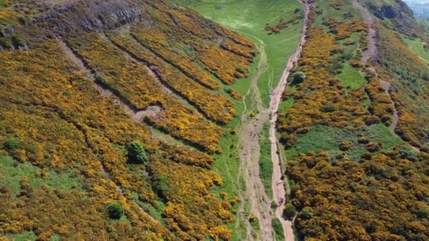 Aerial Drone View Lakes Heals Edynburg Wielka Brytania — Wideo stockowe