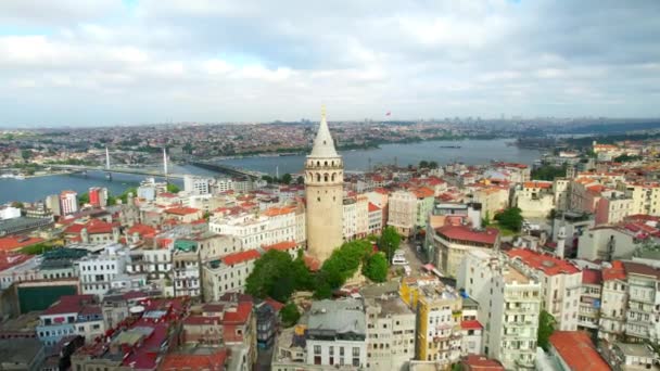 Vederea Dronelor Aeriene Din Istanbul Turcia Mai Multe Clădiri Rezidențiale — Videoclip de stoc