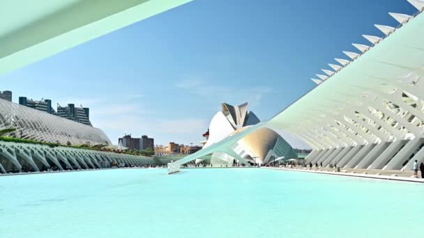 Valencia Hiszpania Maj 2023 Widok Zewnątrz Palau Les Arts Reina — Wideo stockowe