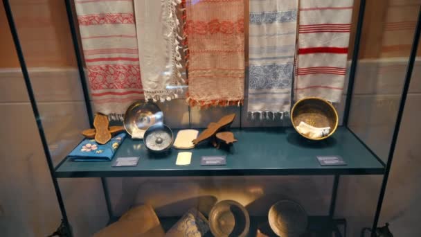 Vintage Bútorok Berendezések Megtekintése Hamam Múzeumban Isztambulban Törökországban — Stock videók