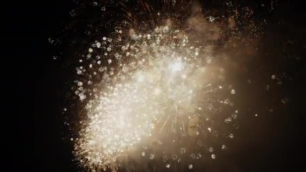 Feuerwerk Bei Den Nächtlichen Filmfestspielen Cannes Frankreich — Stockvideo