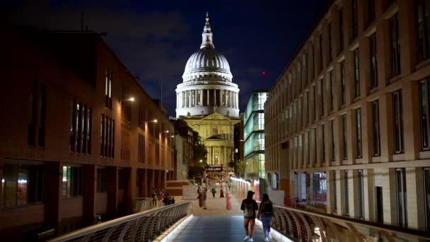 Londres Royaume Uni Septembre 2023 Vue Cathédrale Saint Paul Dans — Video