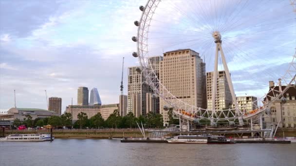 Londra Regno Unito Settembre 2023 Vista Della Ruota Panoramica London — Video Stock