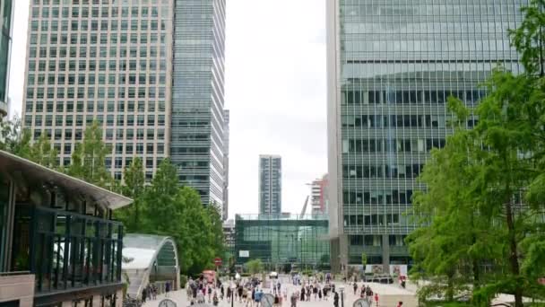London Förenade Kungariket September 2023 Utsikt Över Skyskrapor Från Six — Stockvideo