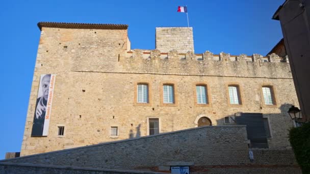 Antibes Francia Septiembre 2023 Museo Picasso Ubicado Histórico Castillo Grimaldi — Vídeos de Stock