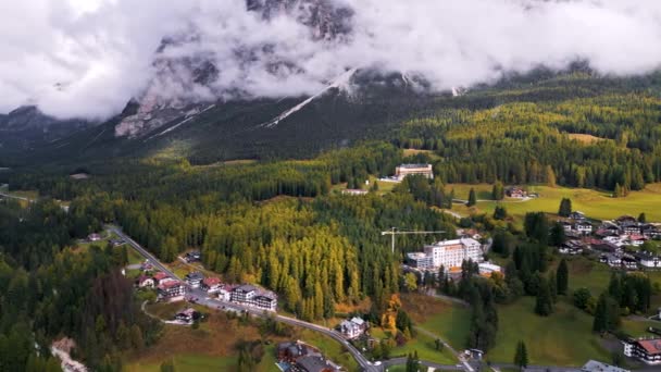 Aldeia Ulrich Garden Coração Das Dolomitas Itália — Vídeo de Stock