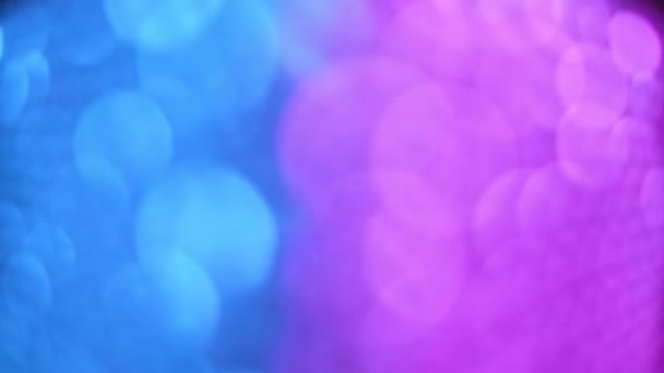 Абстрактные Синие Фиолетовые Круги Движутся Размыты — стоковое видео