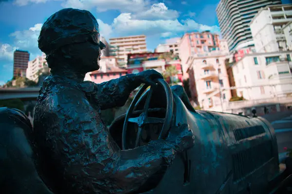 Монте Карло Монако Березня 2024 Року Бронзова Статуя Вільяма Гровера Ліцензійні Стокові Зображення