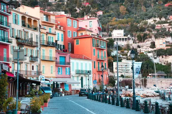 Villefranche Sur Mer France March 2024 Seaside Street Town French Royalty Free Stock Photos