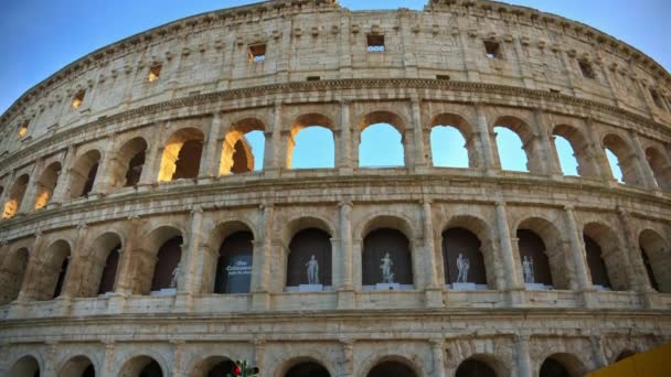 Roma Italia Febrero 2024 Vista Del Coliseo Roma — Vídeo de stock
