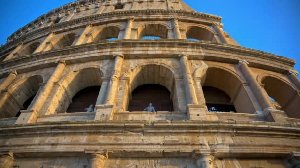 Рим Италия Февраля 2024 Года Вид Колизей Риме — стоковое видео