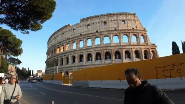 Rom Italien Februari 2024 Utsikt Över Colosseum Rom — Stockvideo