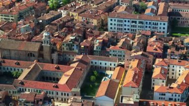 Güneşli bir günde Venedik Şehri, İtalya 'nın hava manzarası