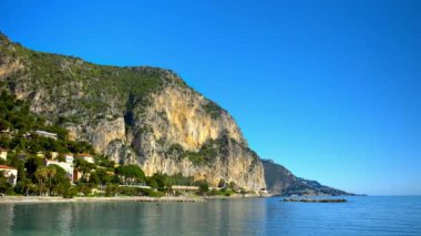 Beaulieu-sur-Mer, Fransa 'daki Beach Petite Afrique manzarası