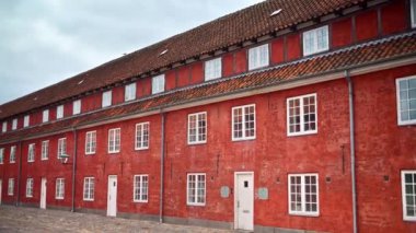 Kopenhag, Danimarka 'daki Kastellet Kalesi' nin detaylı görünümü