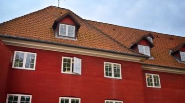 Kopenhag, Danimarka 'daki Kastellet Kalesi' nin detaylı görünümü