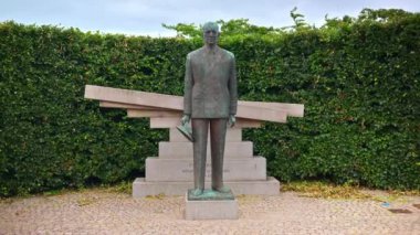 Kopenhag, Danimarka - 24 Temmuz 2024: Langelinie Parkı 'nda Danimarkalı Kral IX.