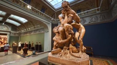 Kopenhag, Danimarka - 24 Temmuz 2024: Jean-Baptiste Carpeaux 'nun Ny Carlsberg Glyptotek Sanat Müzesindeki Tutkuları