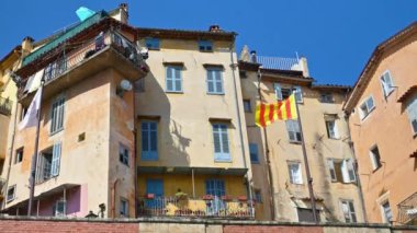 Grasse, Fransa 'daki eski binaların manzarası