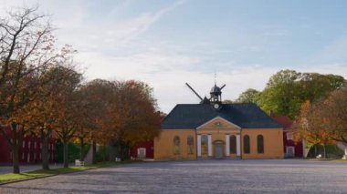 Danimarka, Kopenhag 'daki Kastellet Kalesi' nin Kale Kilisesi manzarası