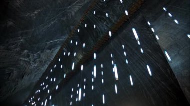 Romanya 'daki Turda Tuz Madeninin İçi