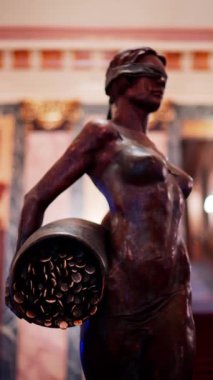 Monte Carlo, Monaco - 24 Kasım 2024: Casino de Monte-Carlo 'da Daphne du Barry' den La Fortune. Dikey