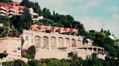 Villefranche sur Mer, Fransa 'da Taş Kemerler Duvarı
