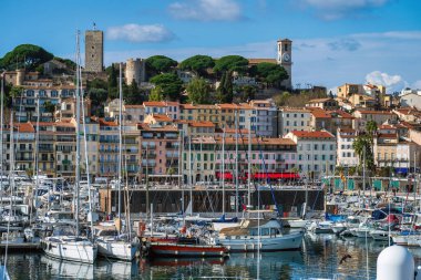 Castre Şatosu Souquet ve Cannes, Fransa 'daki Eski Liman