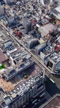 Kyoto, Japonya 'nın gündüz hava aracı görüntüsü