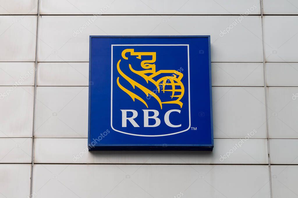 Ottawa, Canada - November 10, 2022: Royal Bank of Canada sign on building