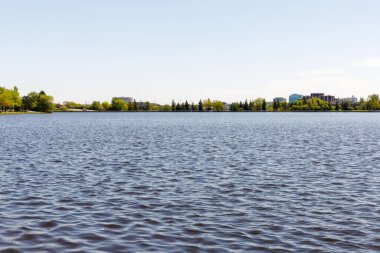 Ottawa, Canada - May 18, 2022: Dows Lake on a sunny spring day