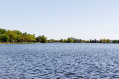 Ottawa, Canada - May 18, 2022: Dow's Lake on a sunny spring day
