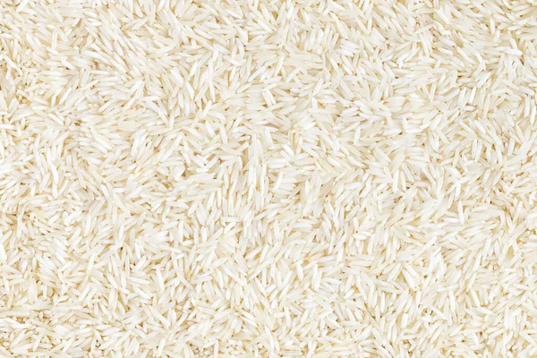Басмати Длинный Белый Рисовый Фон Полный Кадр — стоковое фото