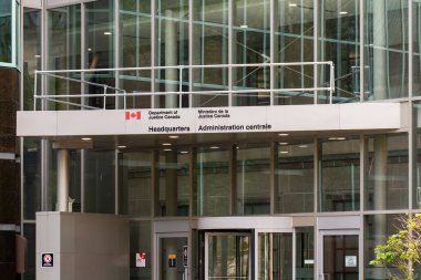 Ottawa, Kanada - 19 Mayıs 2023: Adalet Bakanlığı Kanada Karargahı