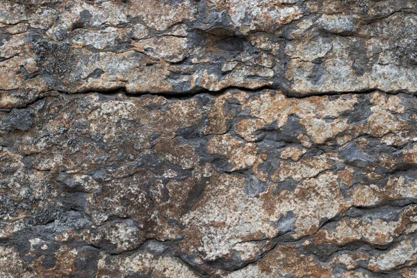 Stary Kamienny Ciemnobrązowy Mur Teksturowane Tło — Zdjęcie stockowe