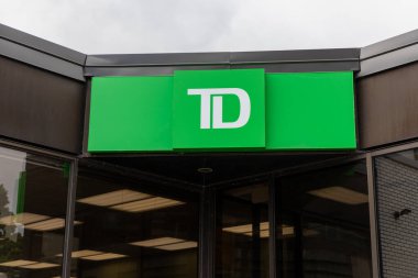 Ottawa, Kanada - 8 Haziran 2024: TD banka tabelası. Toronto - Dominion Bankası