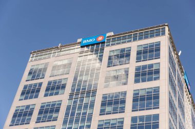 Ottawa, Kanada - 4 Haziran 2024: BMO, Ottawa şehir merkezindeki Montreal Bankası.