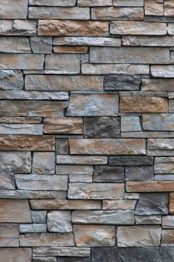 Kahverengi ve gri tuğla duvar tam çerçeve arkaplan