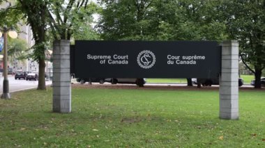 Ottawa, Kanada-1 Ekim 2024: Kanada Yüksek Mahkemesi imzası