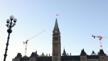 Kanada Parlamentosu binası Ottawa 'da restore ediliyor.