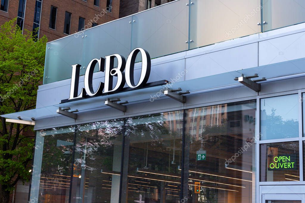 Ottawa, Canada - May 16, 2024: LCBO, Liquor Control Board of Ontario retail store in Ottawa downtown.