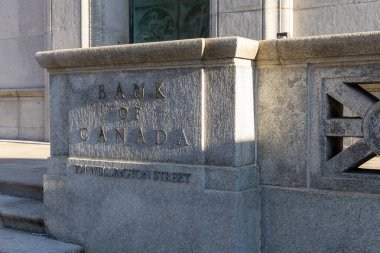 Ottawa, Kanada - 17 Ekim 2024: Ottawa şehir merkezindeki Kanada Bankası.