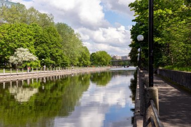 Ottawa, Kanada - 16 Mayıs 2024: Ottawa 'da Rideau Kanalı