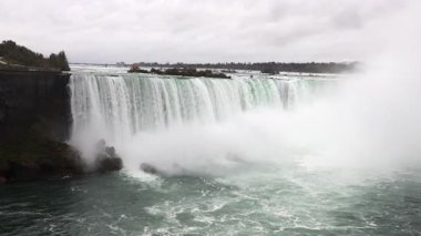 Ontario, Kanada 'daki Niagara Şelalesi. At Nalı Şelaleleri
