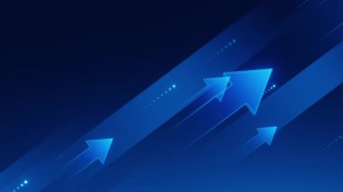 Ok büyümesi çapraz yön, iş başarısı arkaplan.