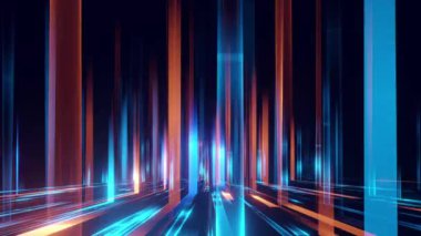 Soyut çizgi akışı büyük veri, hız çizgisi arkaplan teknolojisi.