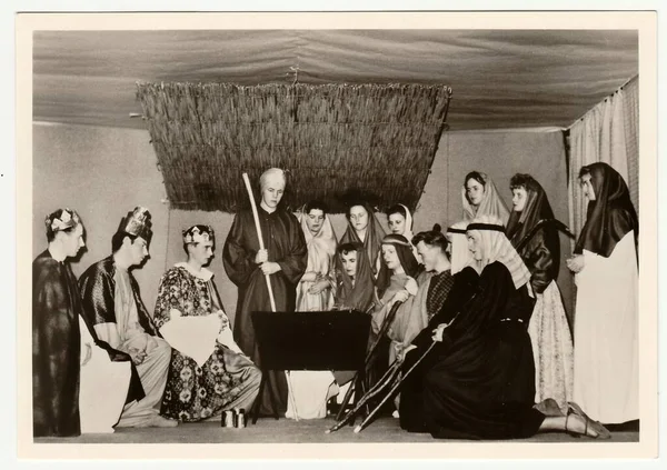 Sscb 1980 Lerde Yaklaşık Vintage Fotoğraf Gösterileri Tiyatro Performansı — Stok fotoğraf